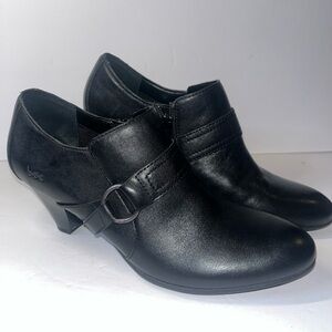 Born Leather Huntley Booties Black Size 8.5